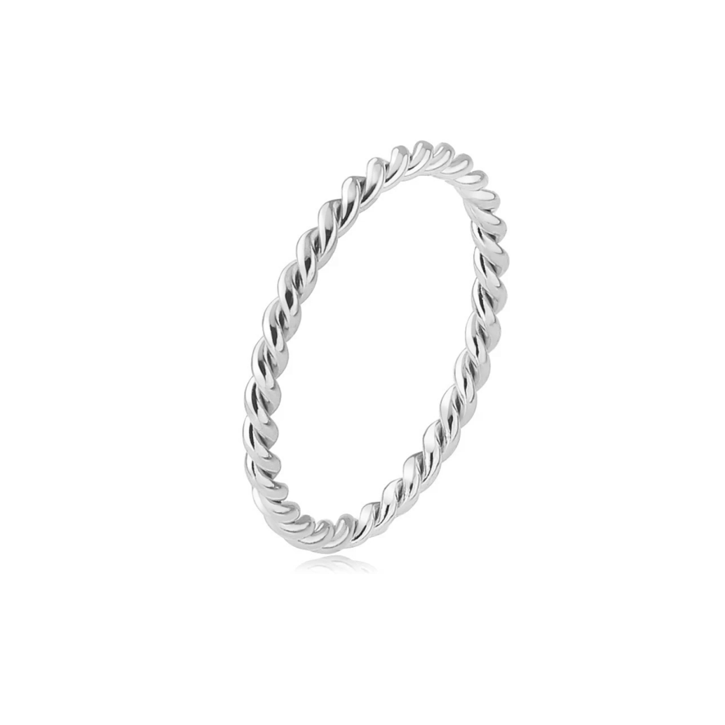 anello attorcigliato in argento 925