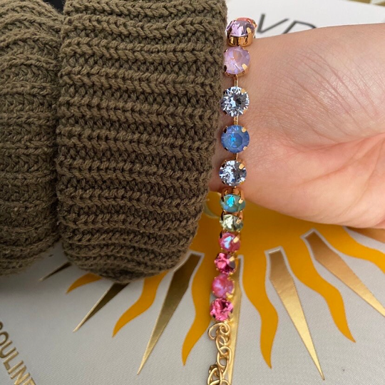 light spring palette swarovski bracelet