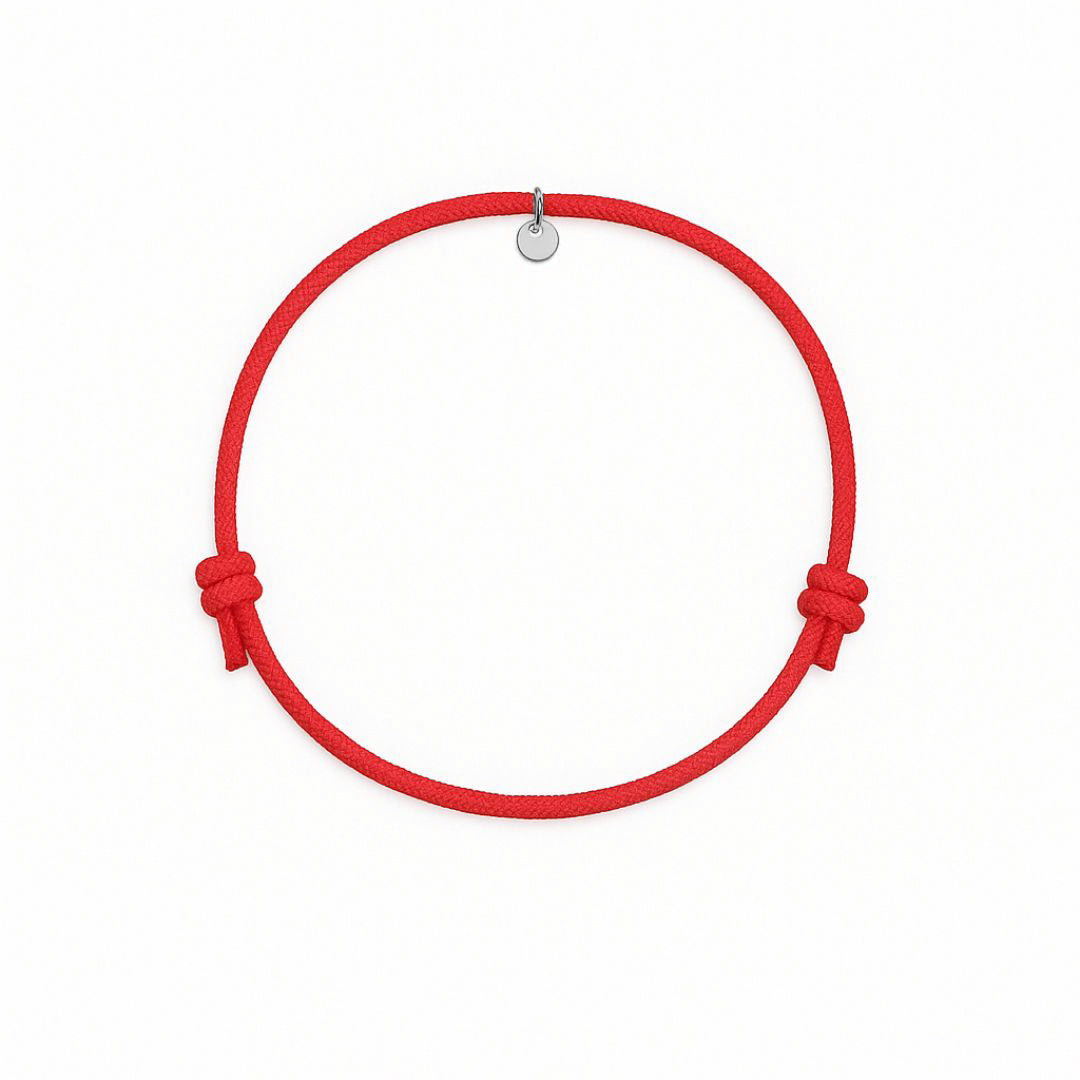 bracciale cordino colore rosso