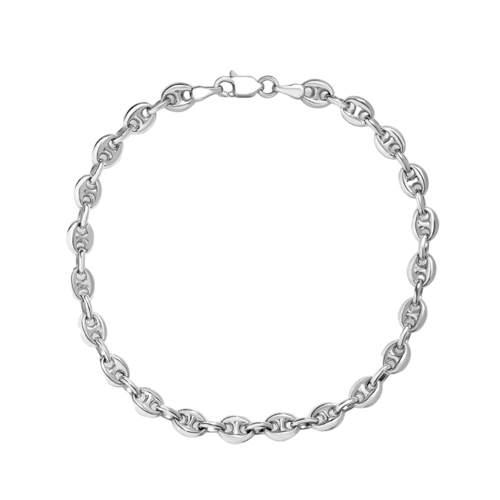 bracciale con maglia marina in argento
