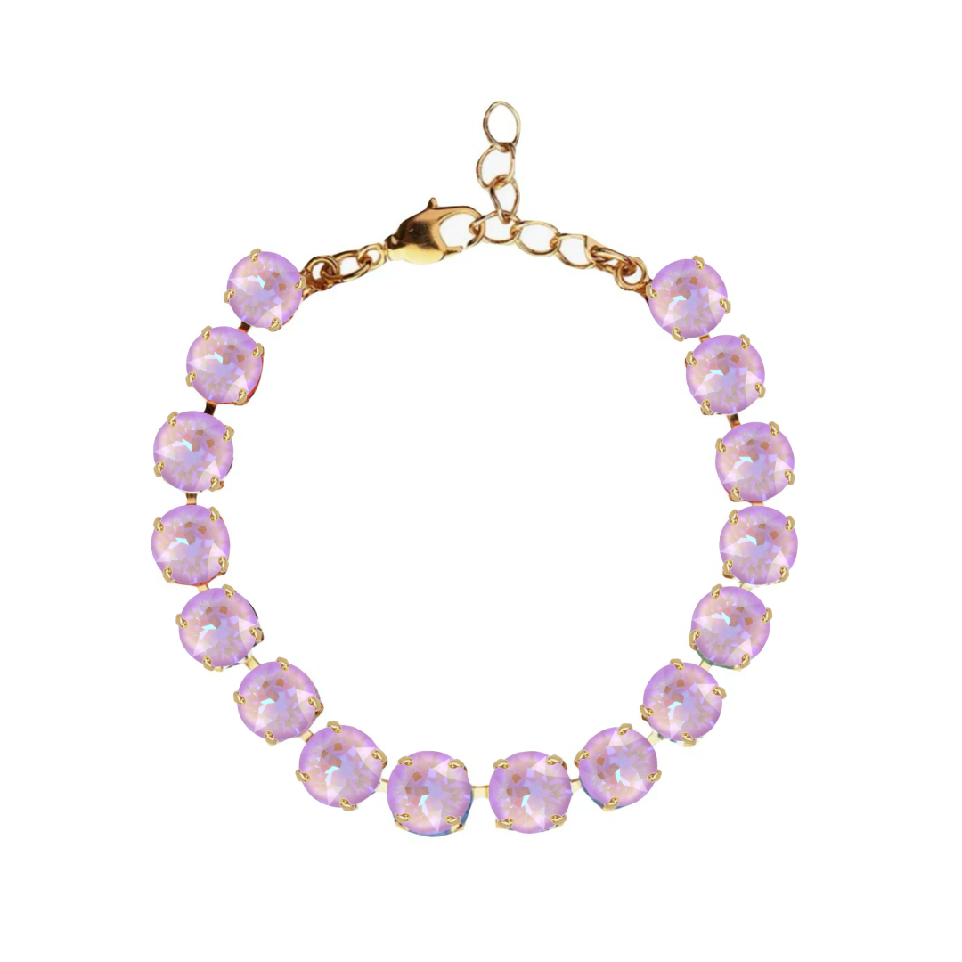 bracciale primavera monocolore lilla e oro