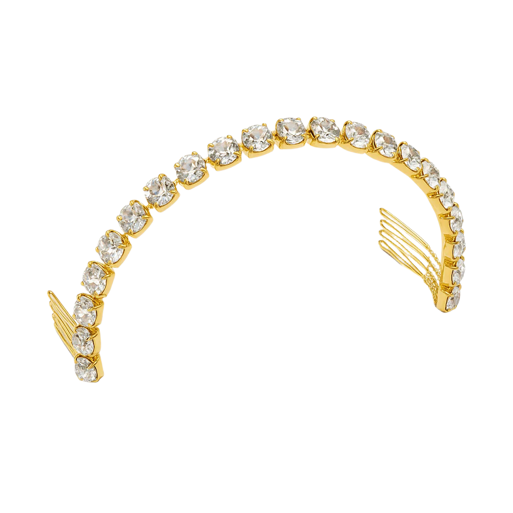 bridal halo with swarovski