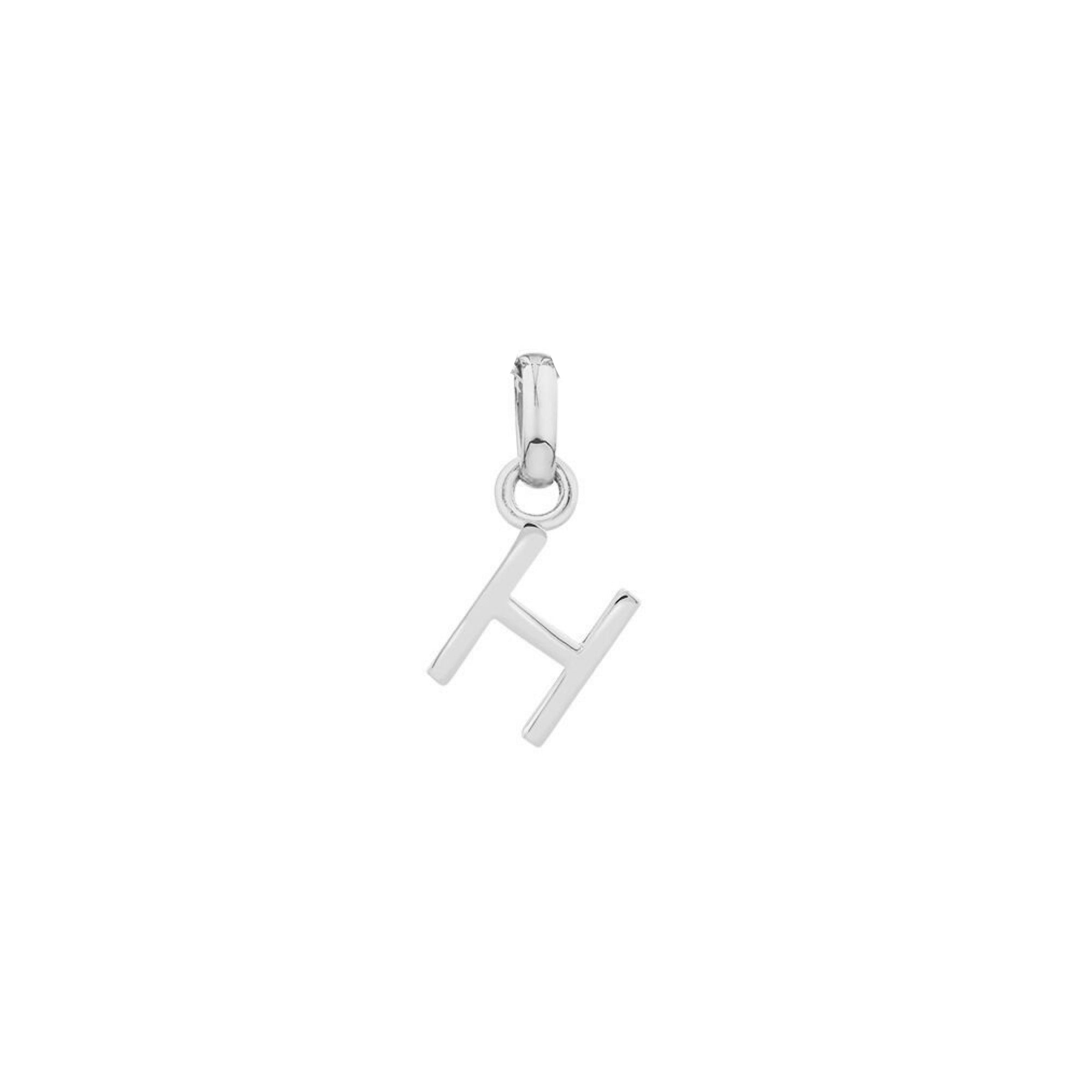 ciondolo iniziale H lettera argento 925