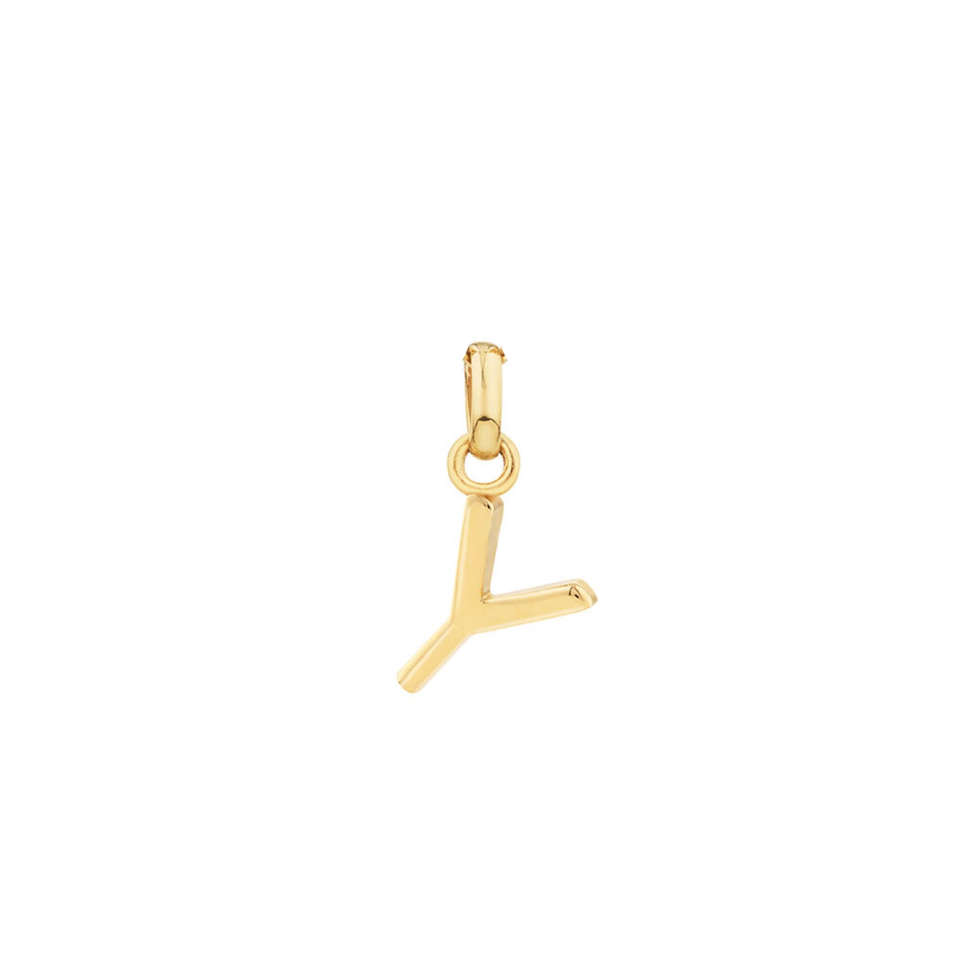 ciondolo iniziale lettera Y dorata argento 925