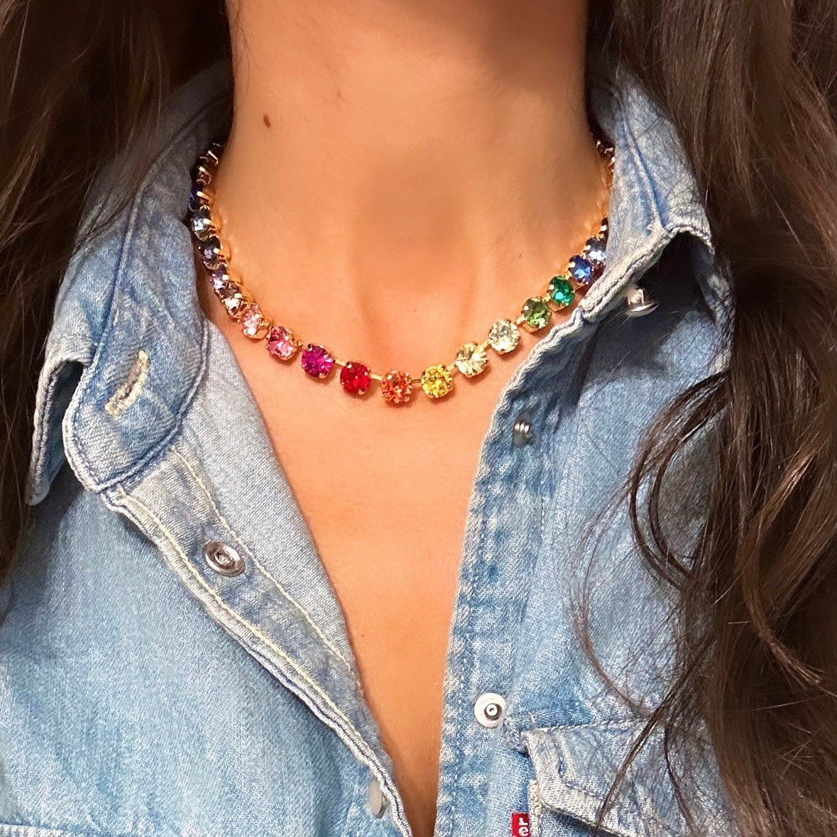 collana barbara uomini e donne, collana arcoaleno
