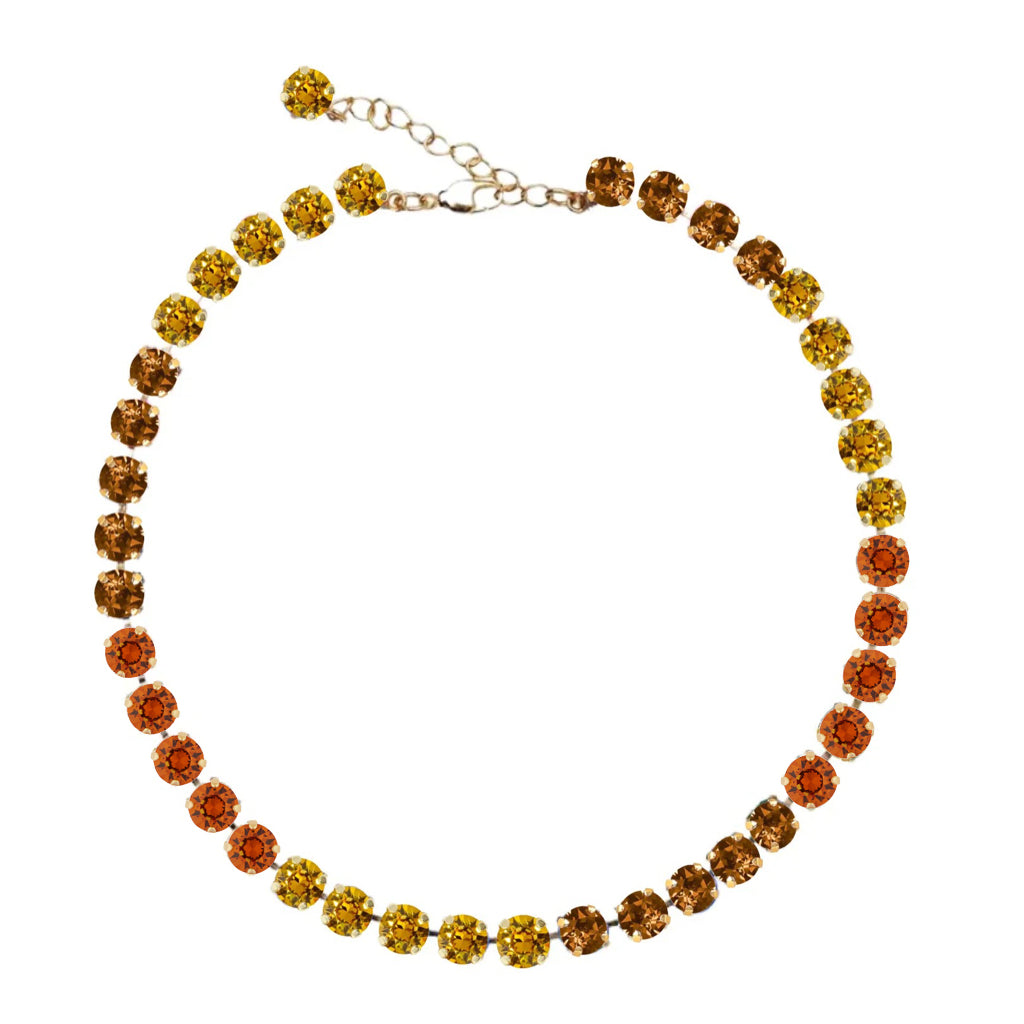 warm autumn palette necklace