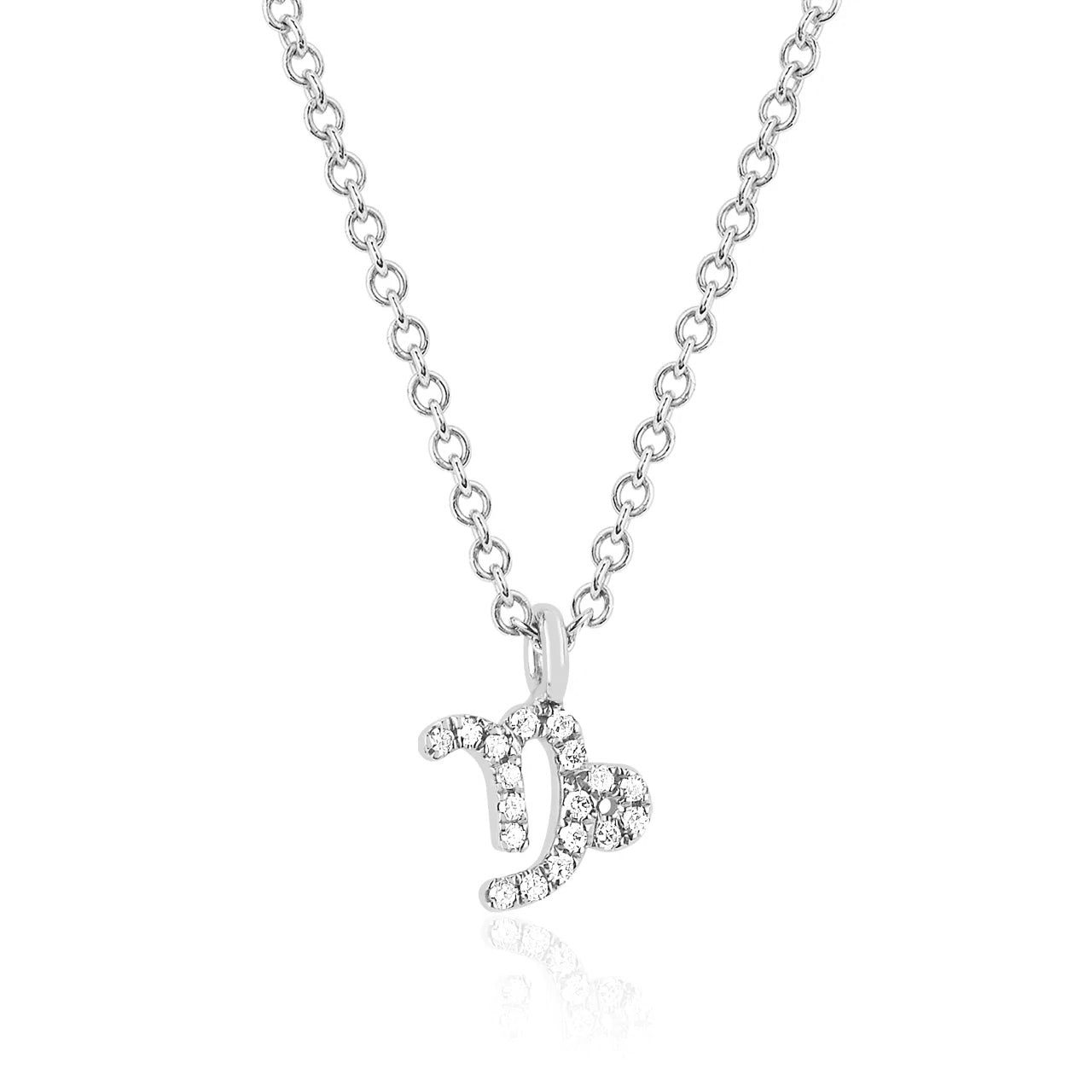 collana segno zodiacale capricorno i argento 925 e zirconi
