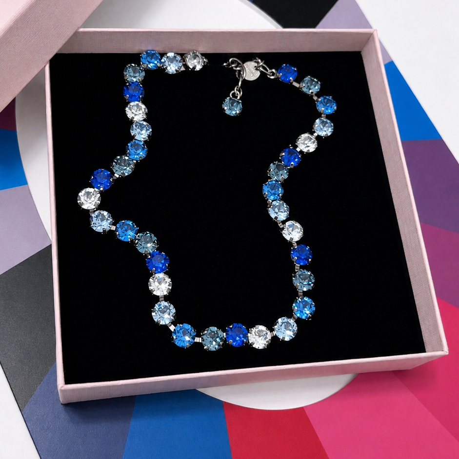 collana inverno freddo in scatola packaging rosa