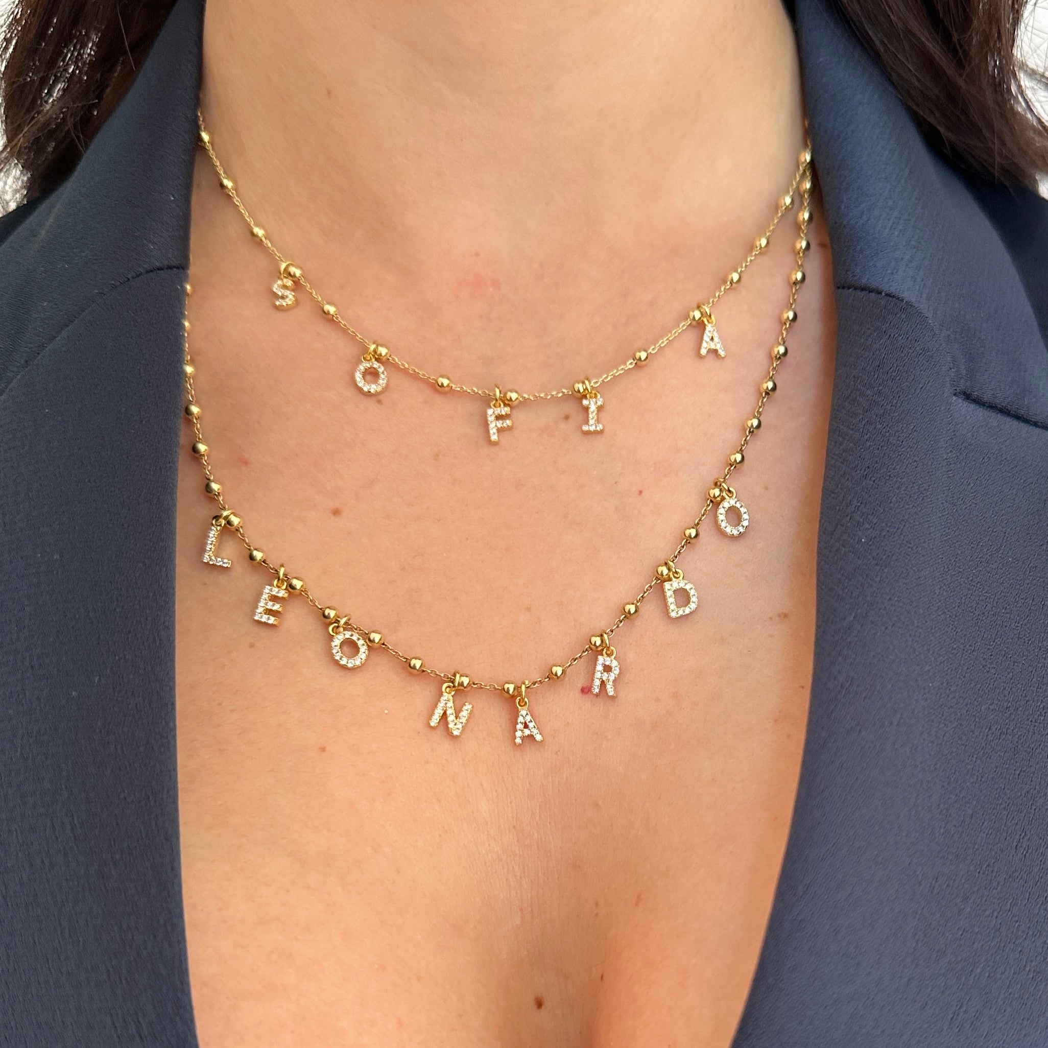 COLLANA NOME PERSONALIZZABILE ZIRCONI