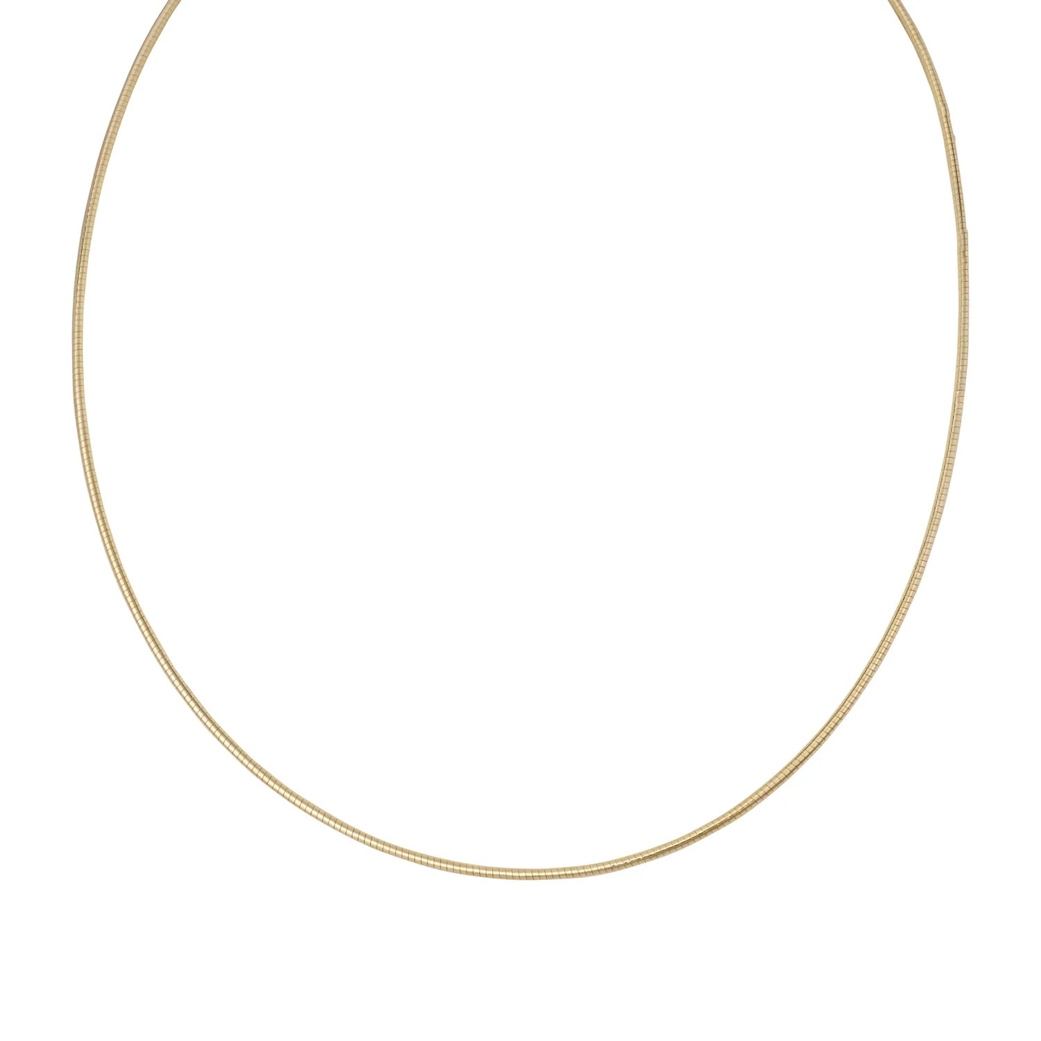 collana oro rigida sottile in argento 925