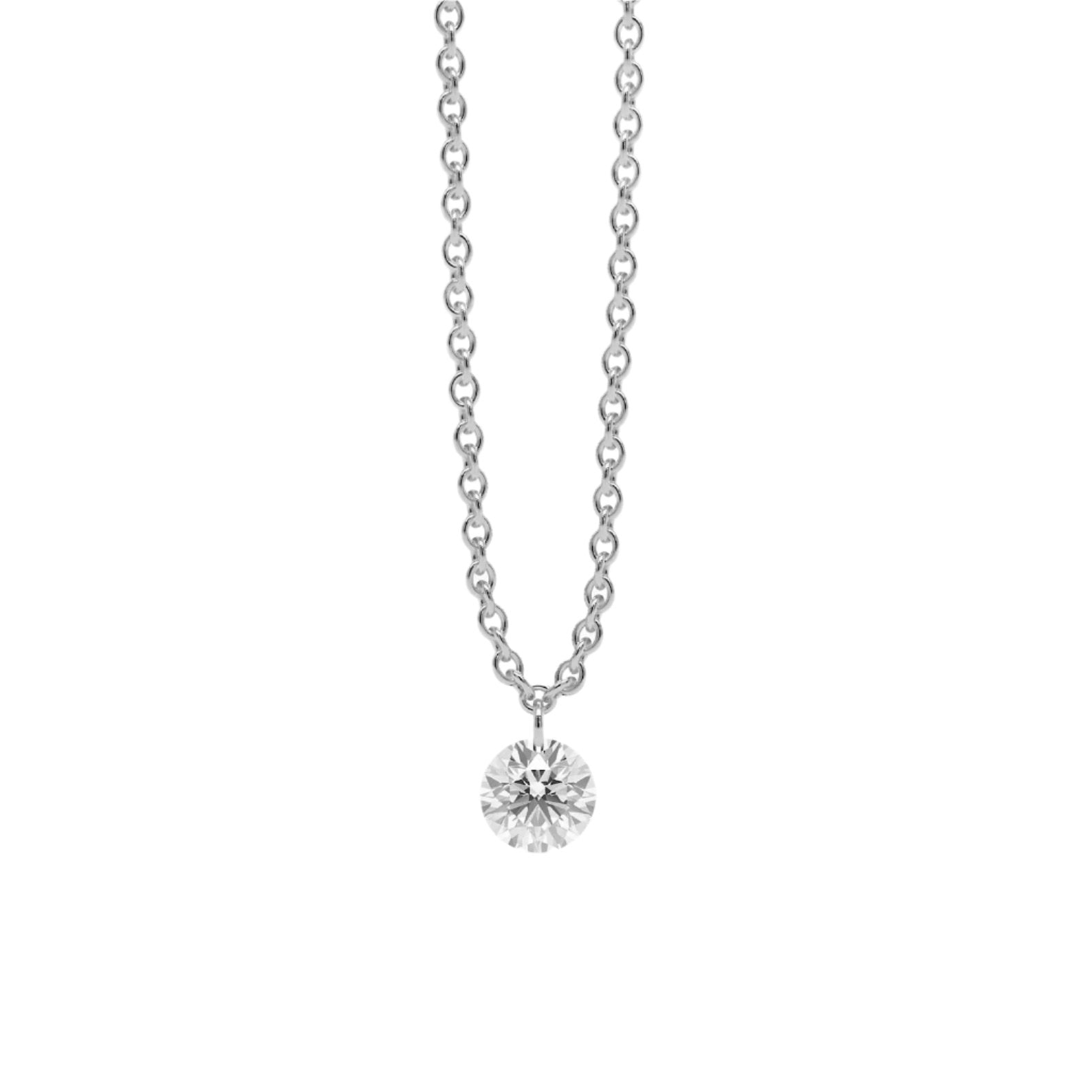 catenina con punto luce in argento 925