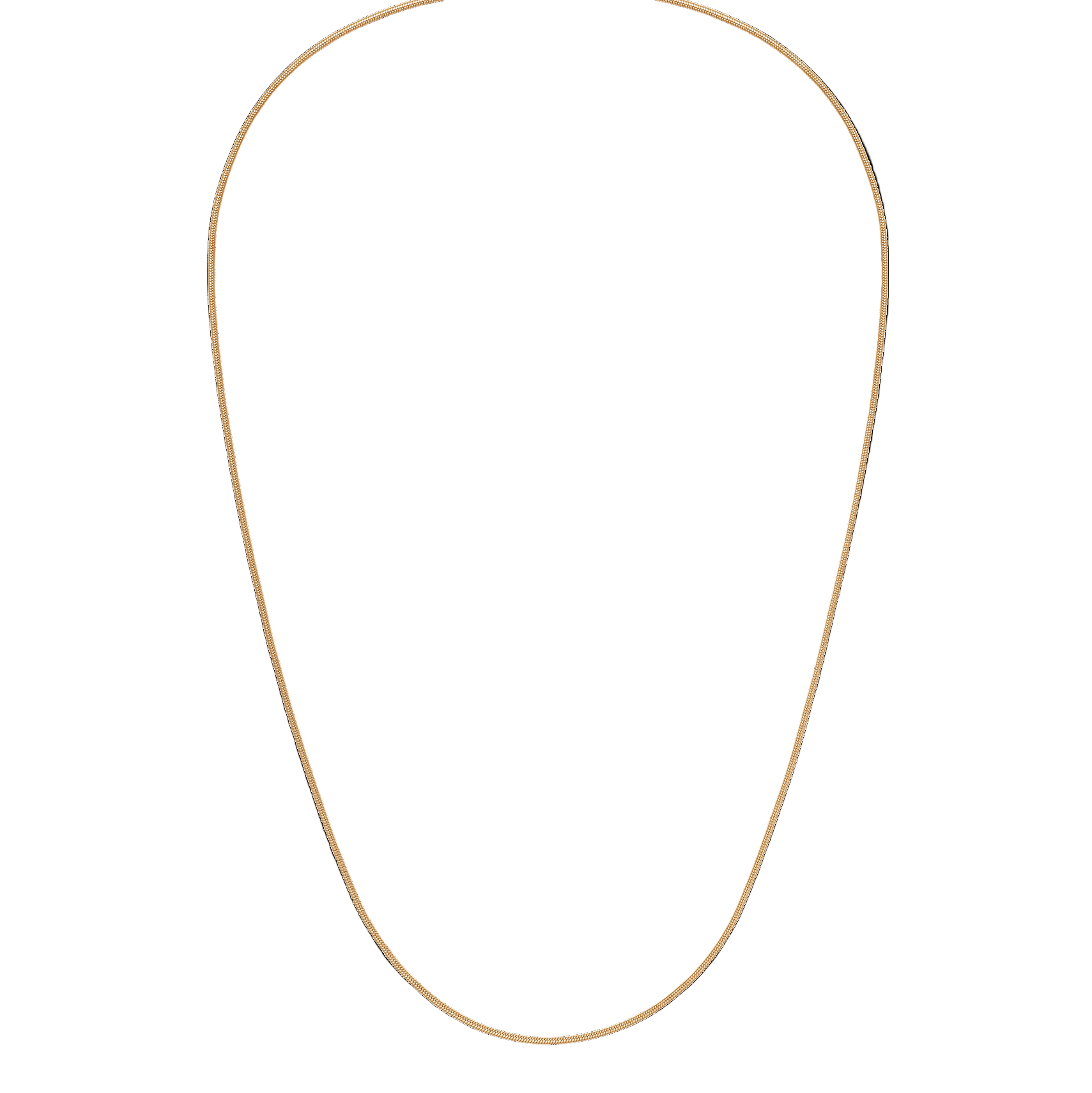 collana semi rigida oro in argento 925 sottile