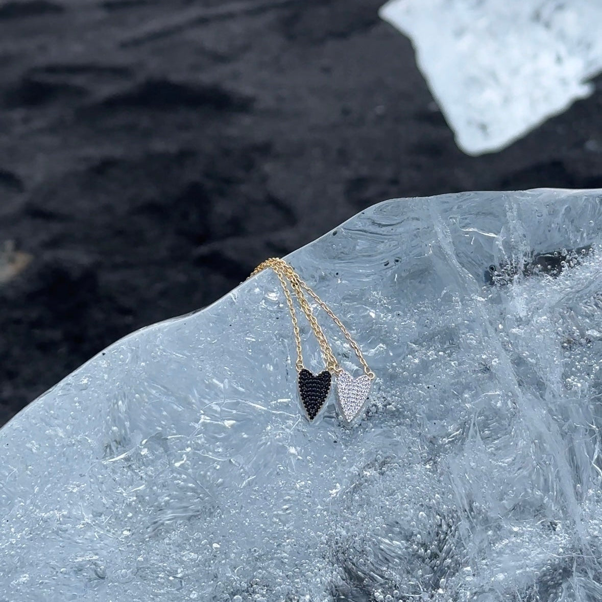 storia dei gioielli cuore nero in argento 925