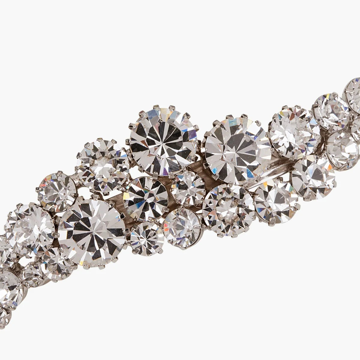 fermaglio per capelli con punti luce a forma di foglia