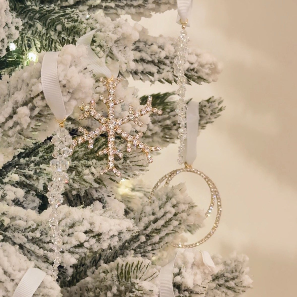 gioielli per l'albero di Natale con swarovski