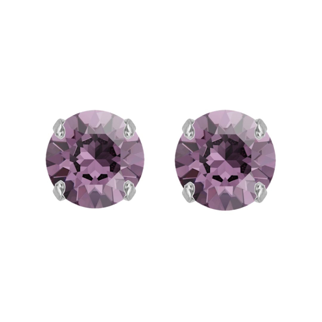 orecchini armocromia inverno deep con cristalli viola