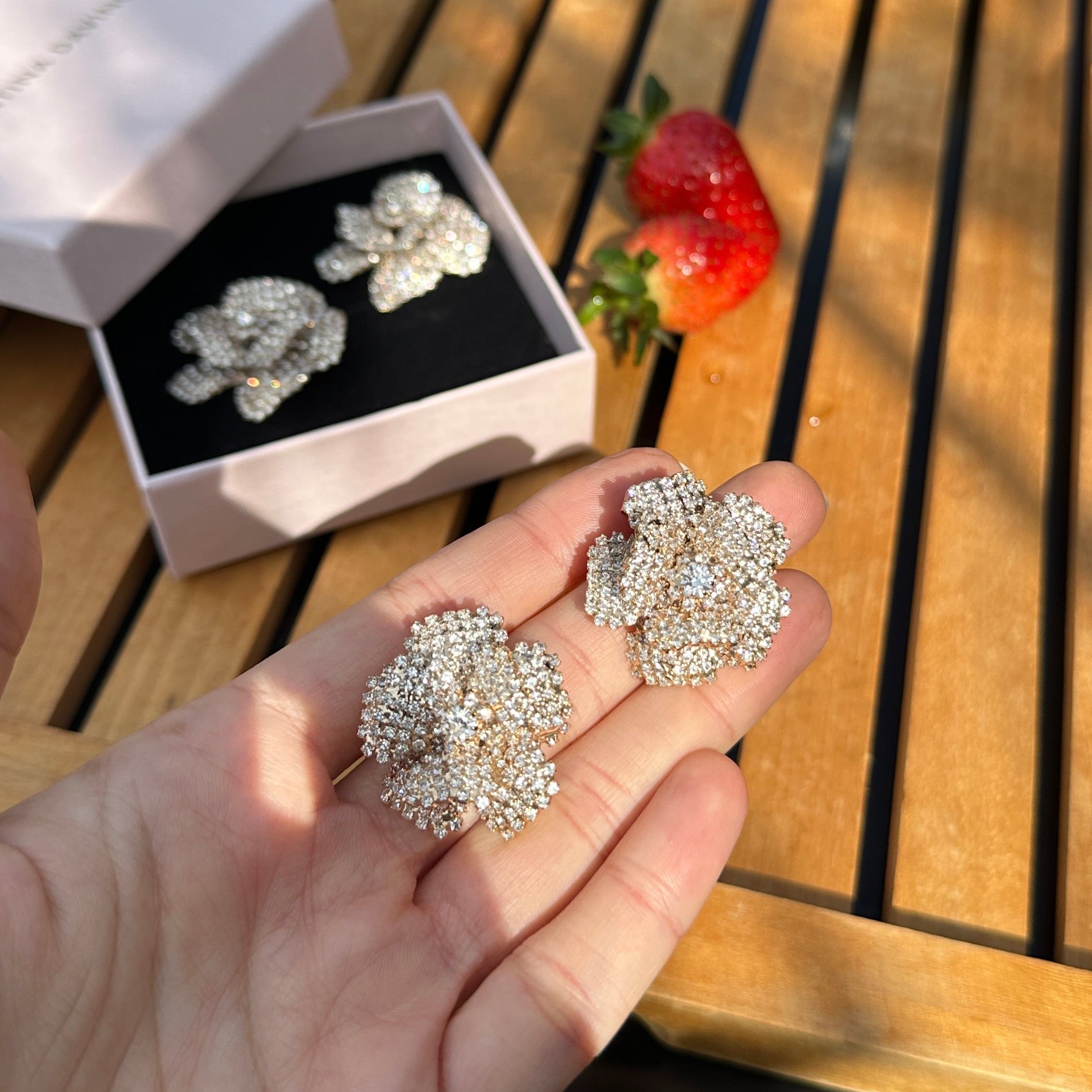 orecchini camelia piccola swarovski