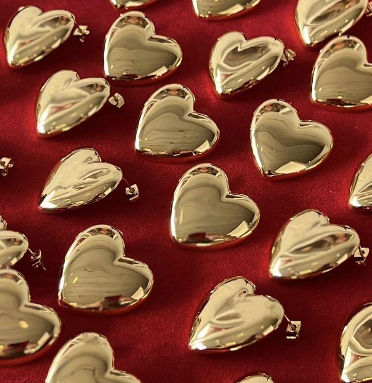 roecchini grandi oro cuore bombato