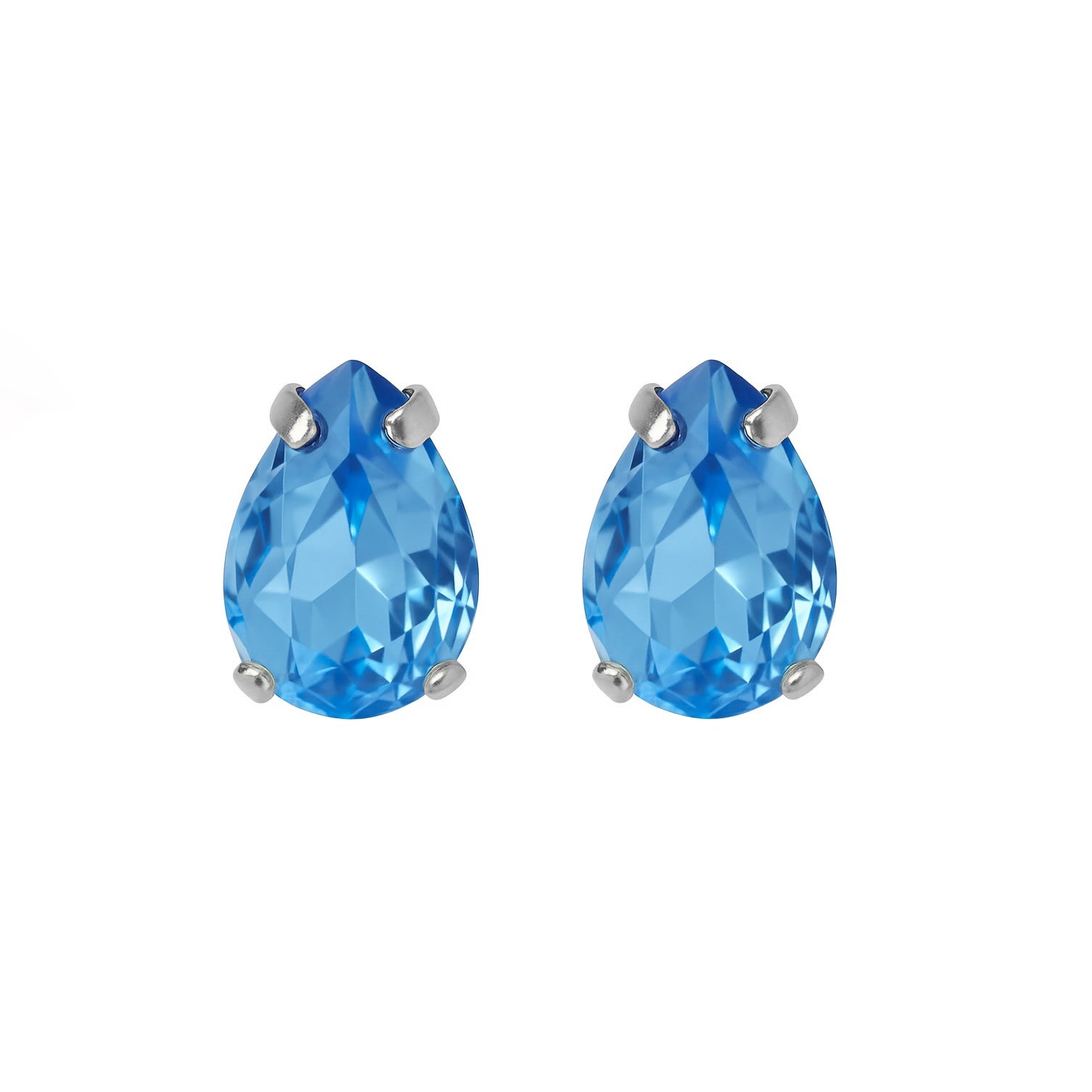orecchini goccia azzurra swarovski