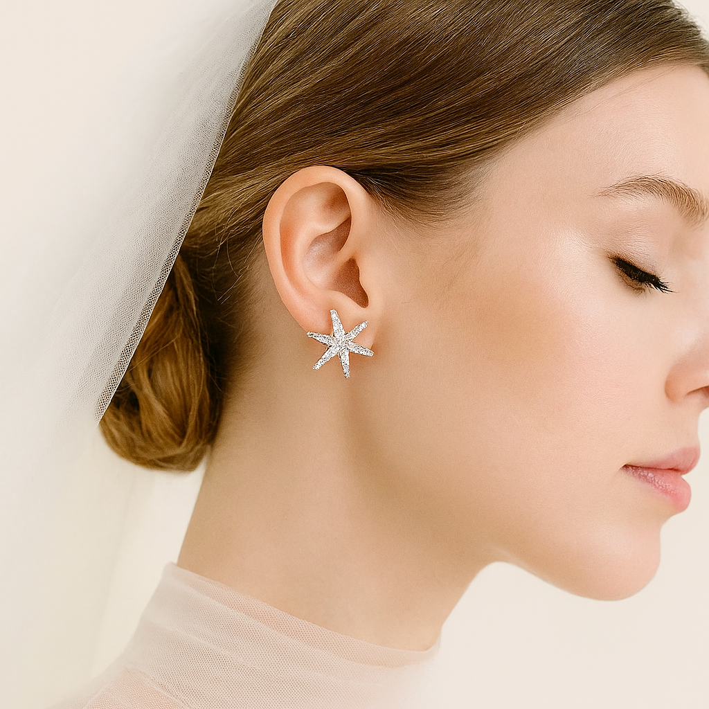 orecchini da sposa stella swarovski