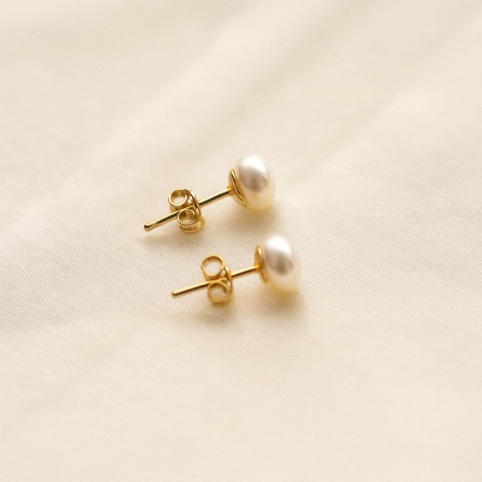 orecchini perle minimal da sposa