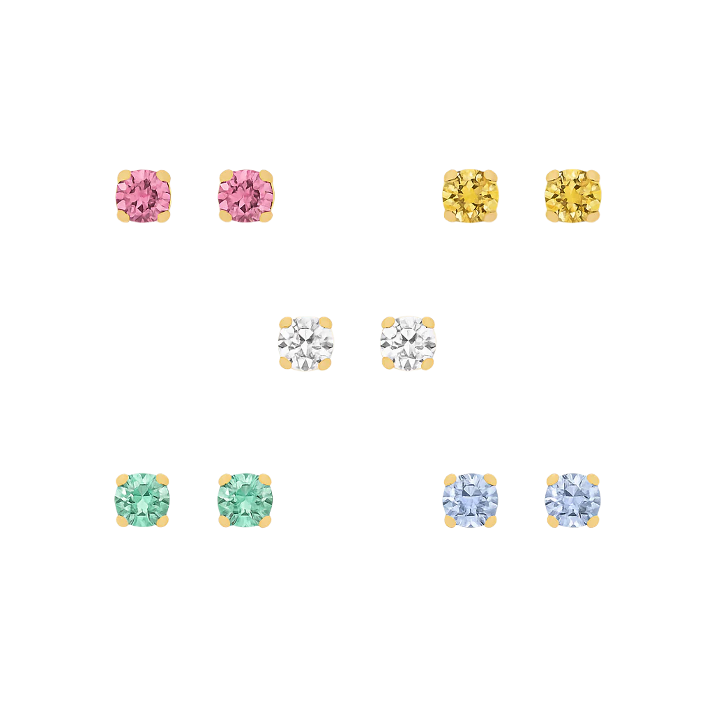 set di punti luce colorati arcobaleno colorati swarovski