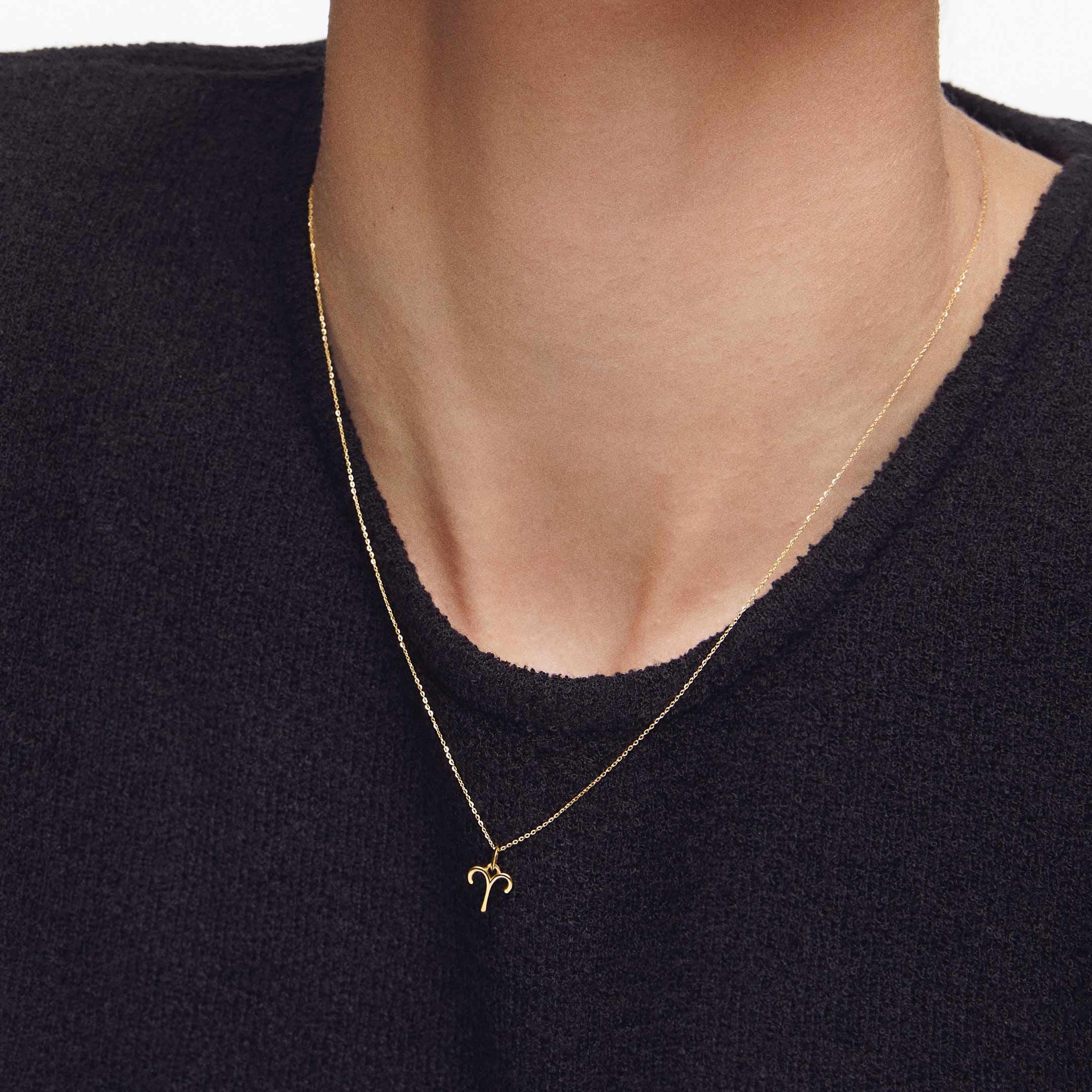 ciondolo segno zodiacale dorato in argento 925