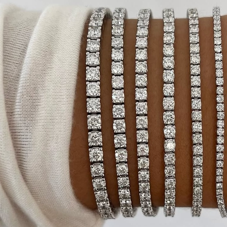 Set di bracciali tennis argento 925 e zirconi