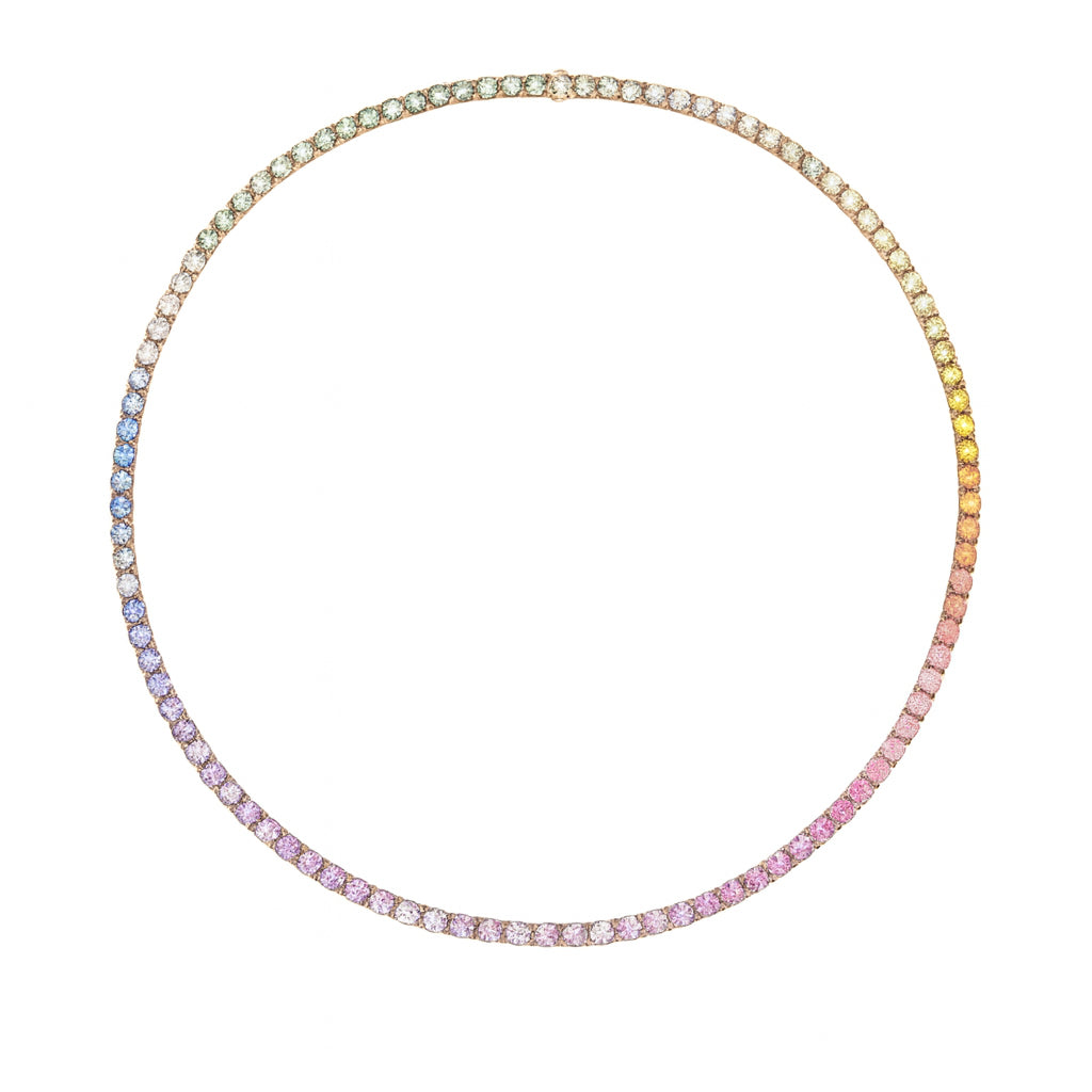 soft rainbow necklace