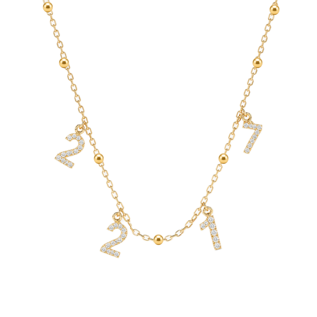 CUSTOMIZABLE NAME NECKLACE IN SILVER AND ZIRCONIA