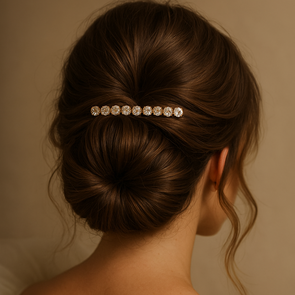 fermaglio da sposa pettinino indossato