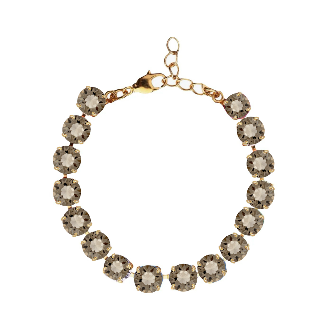 bracciale armocromia autunno con pietre in grigio e sfumature di marrone