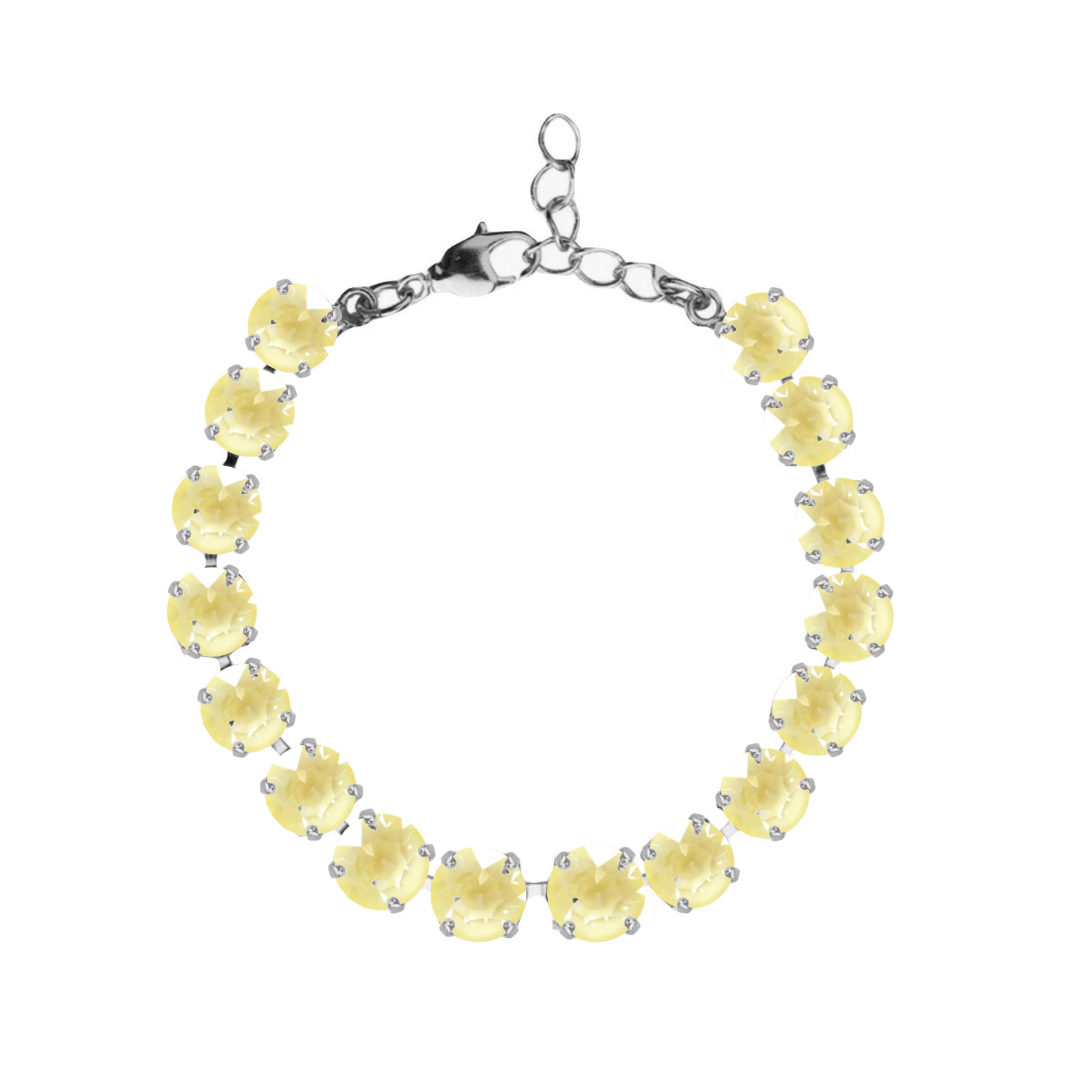 bracciale armocromia estate in colore giallo pastello e argento