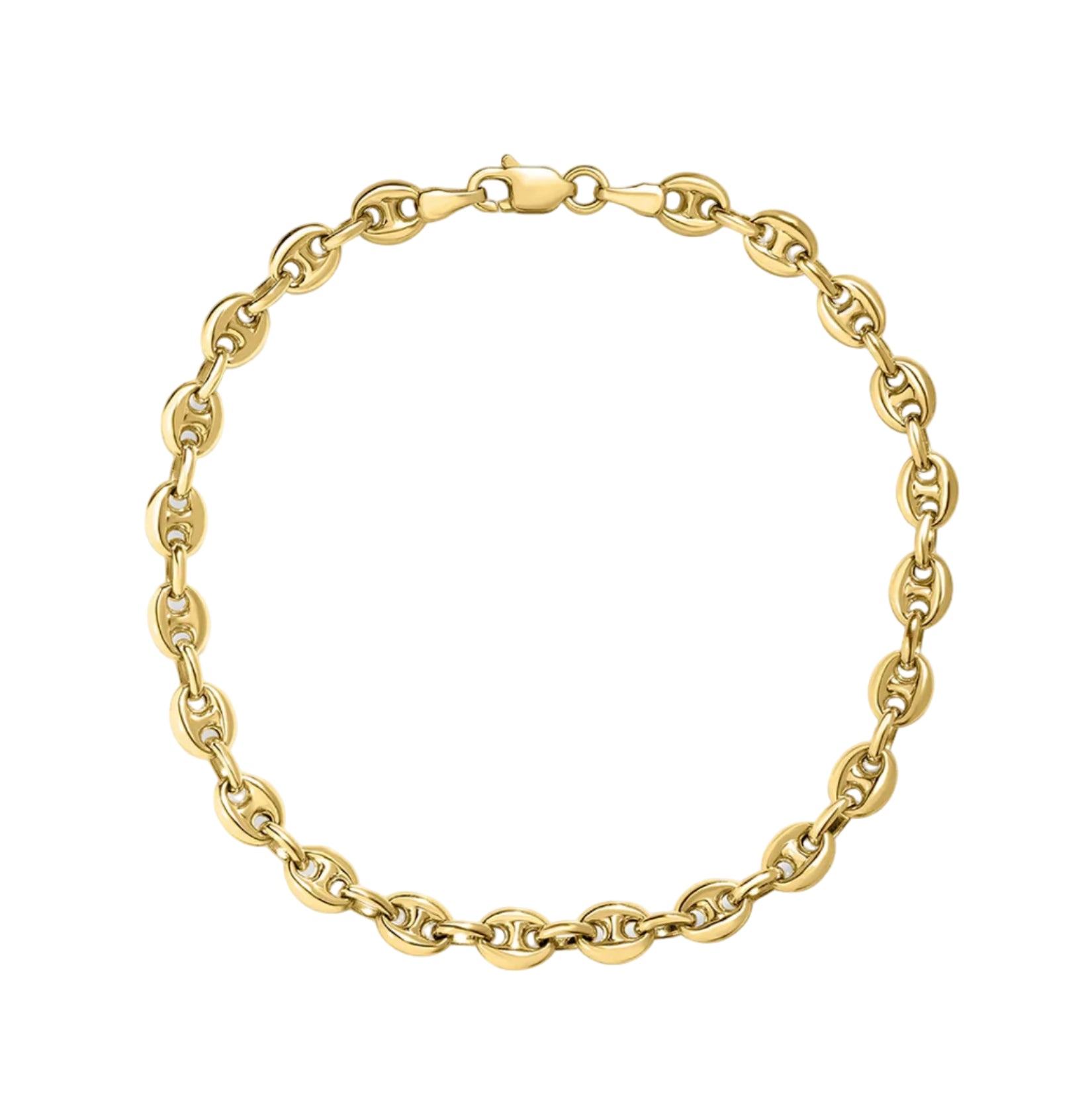 bracciale con maglia marina in oro 