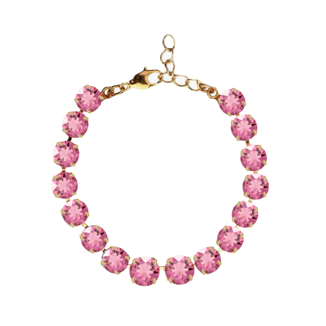 bracciale primavera rosa e dettagli in oro
