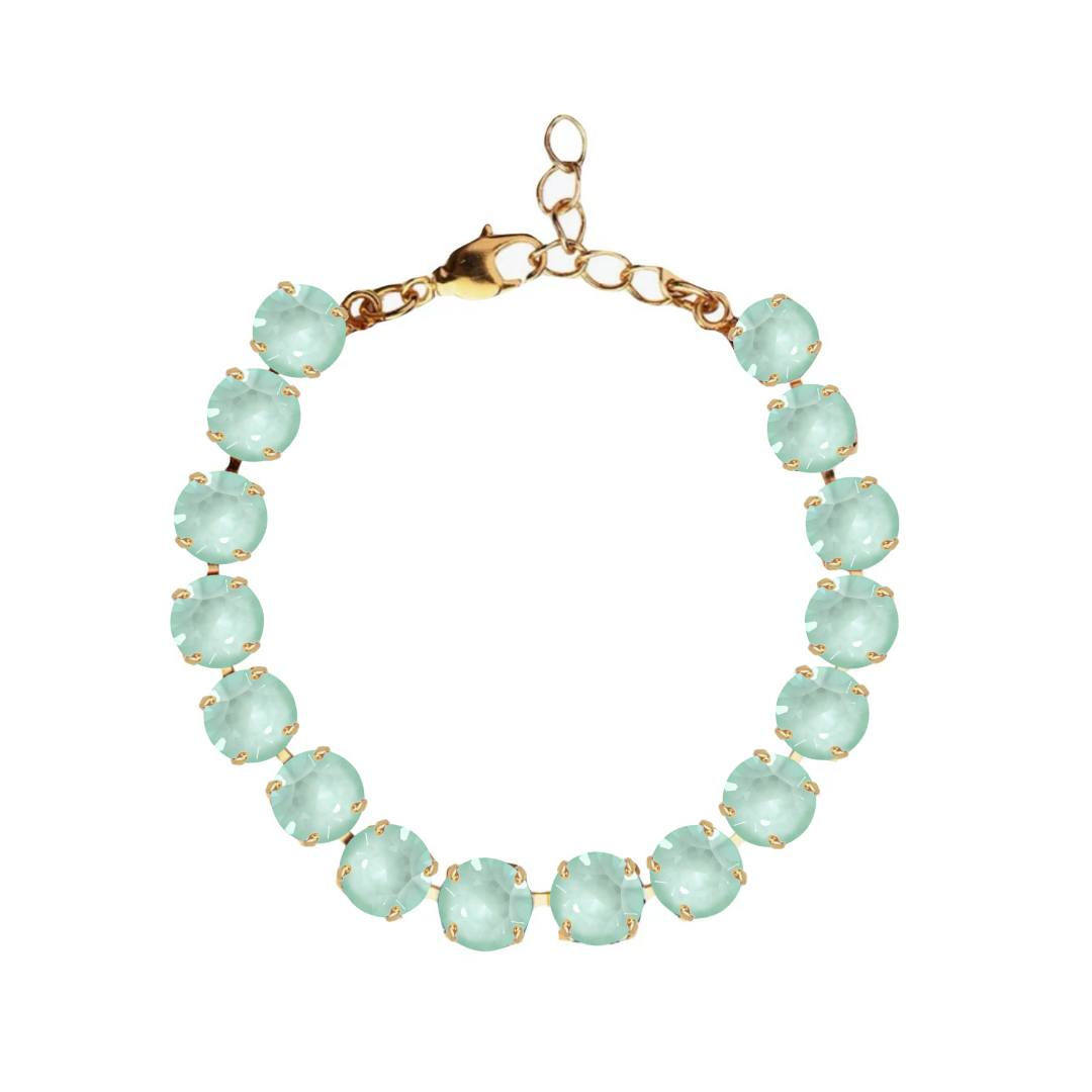 bracciale primavera in color verde menta chiaro e oro
