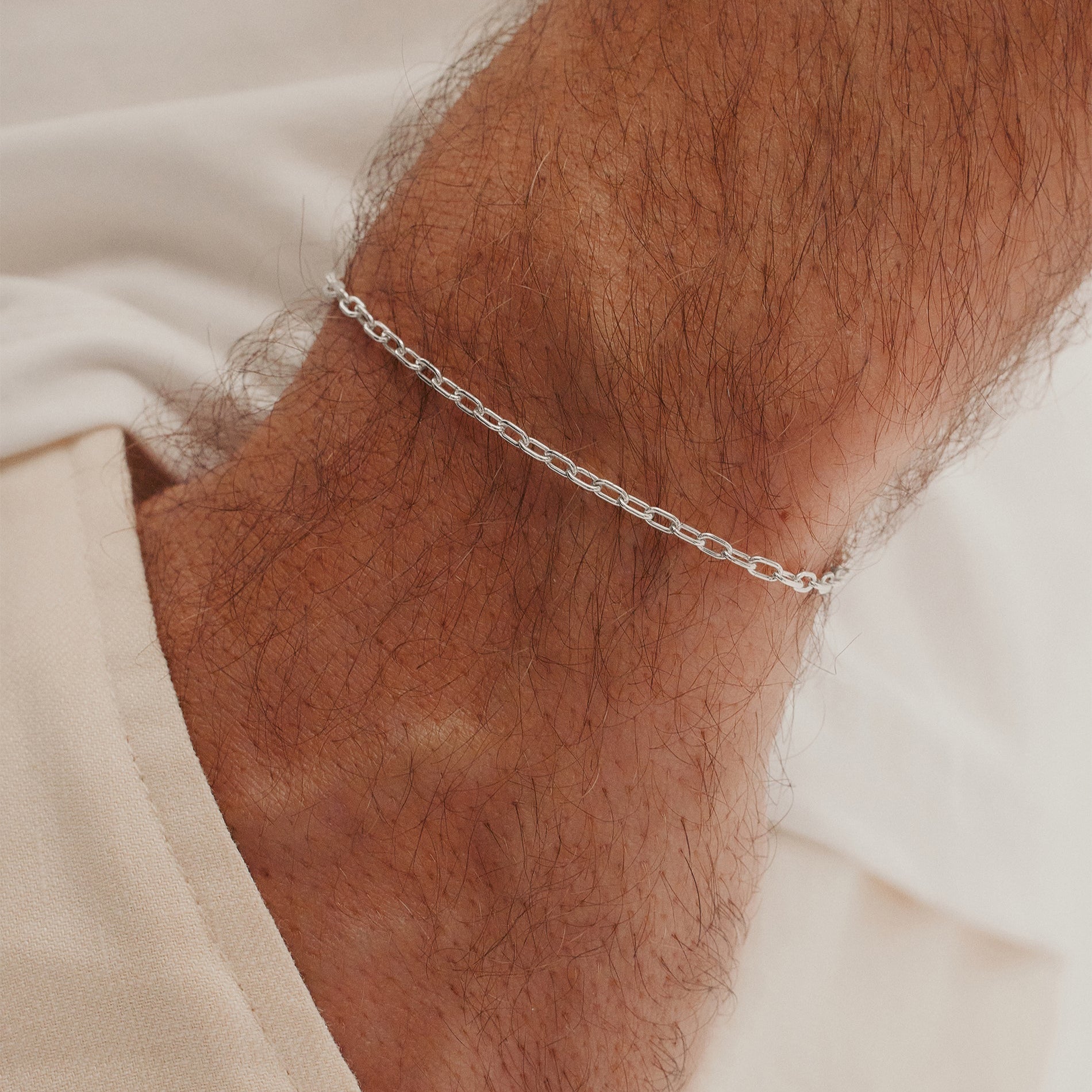 silver 925 men bracelet