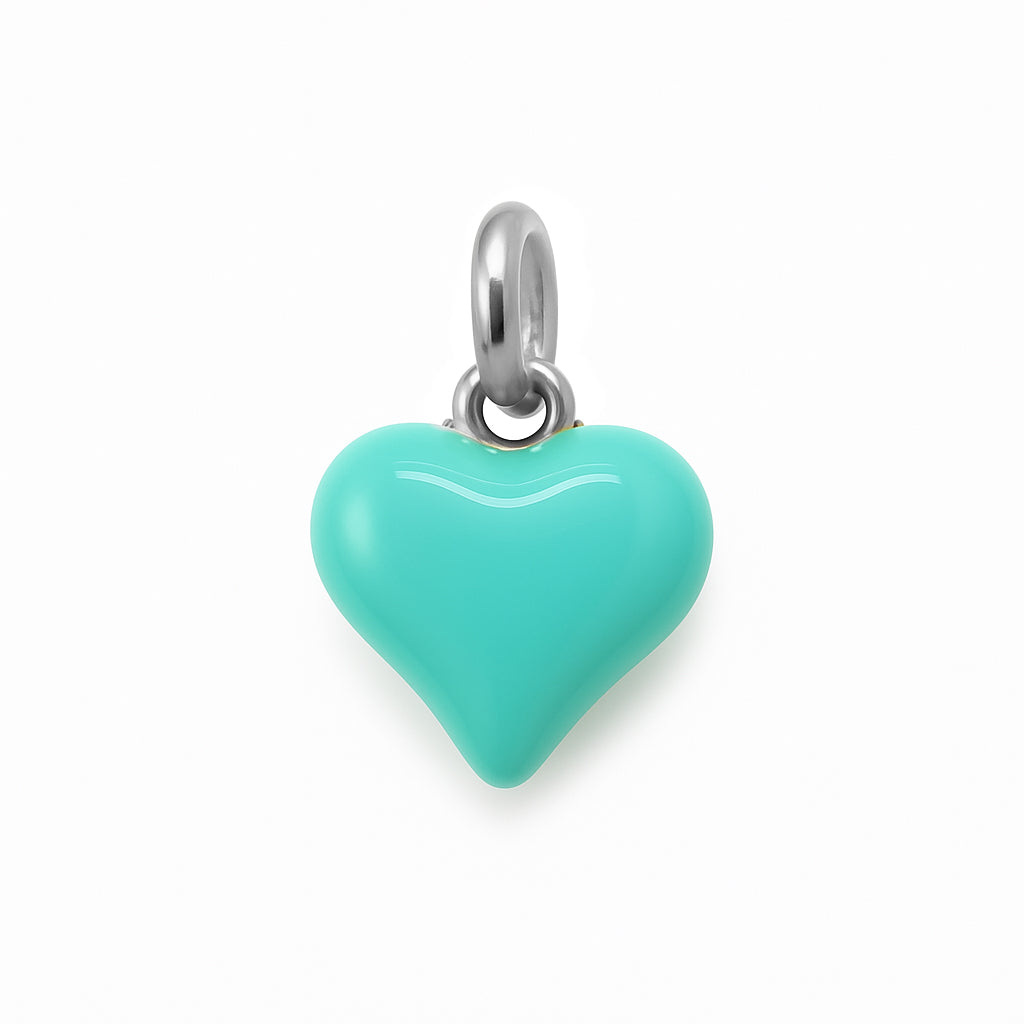 ciondolo cuore argento 925 tiffany bombato