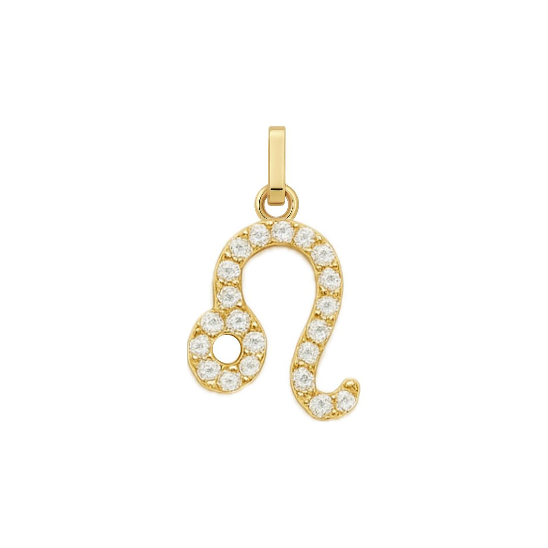 ciondolo segno zodiacale oro in argento 925 e zirconi