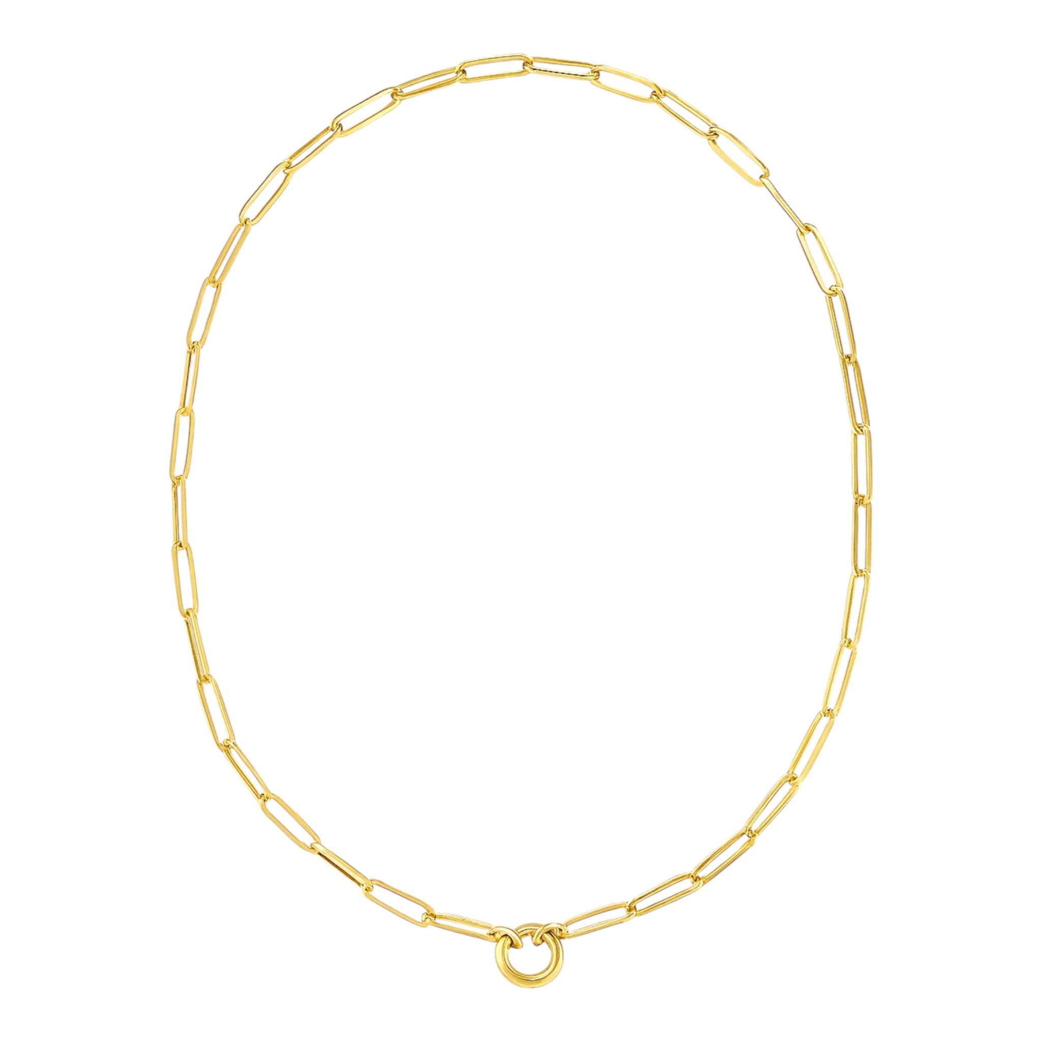 collana moschettone oro