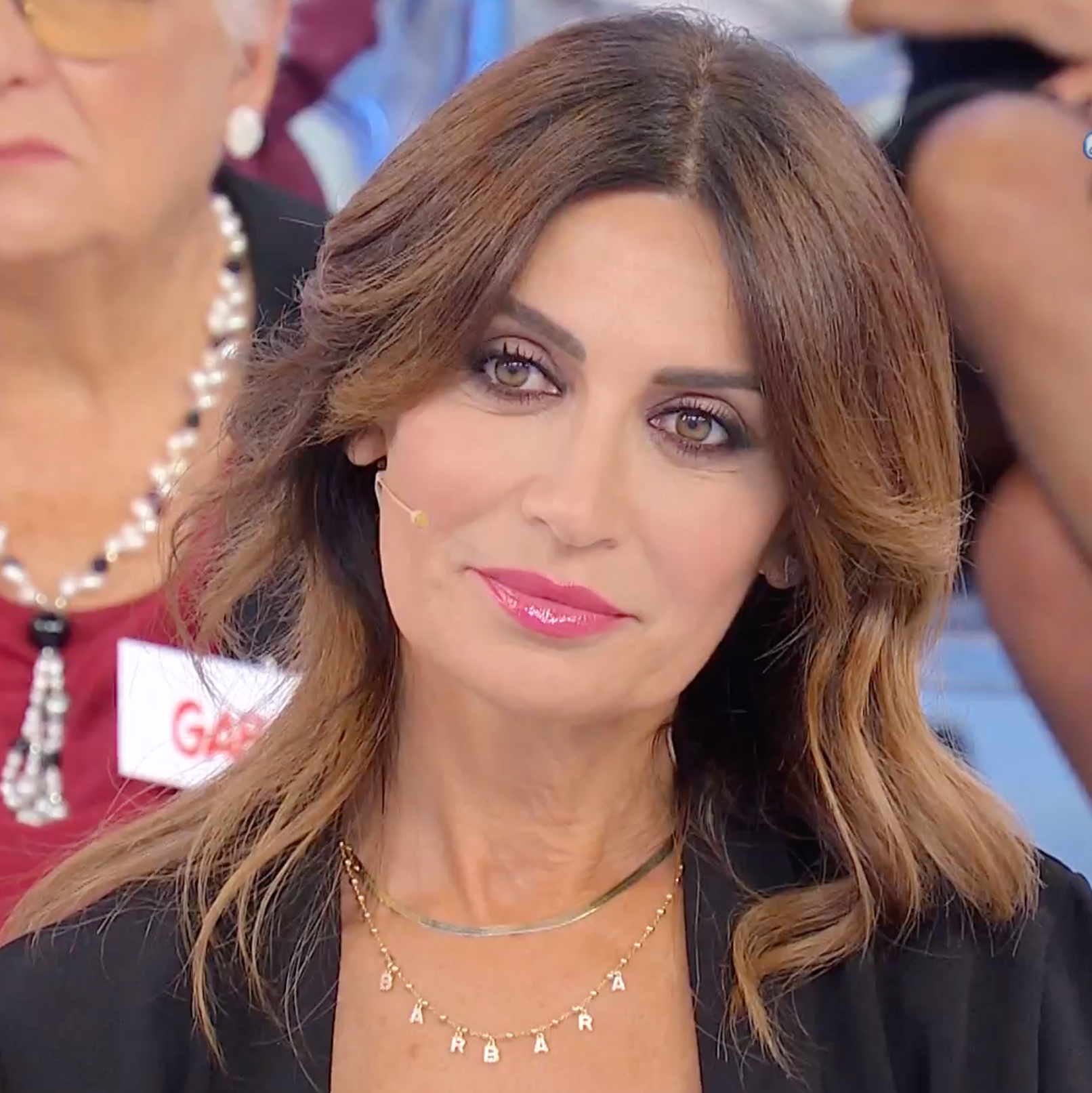 collana personalizzabile con nome indossata da Barbara De Santi 