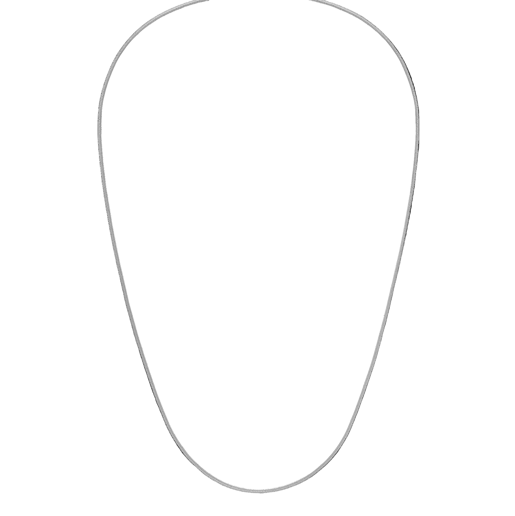 collana semi rigida sottile in argento 925