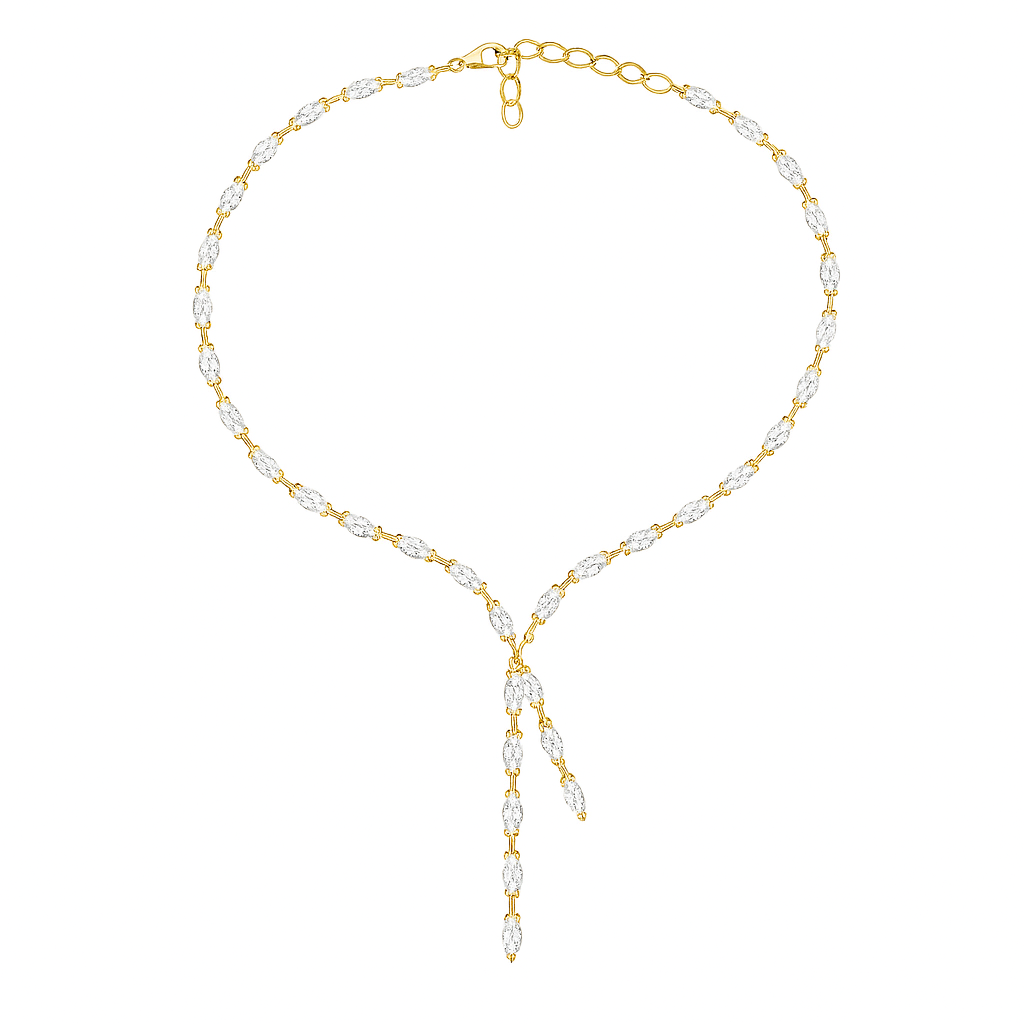 collana sposa con scollo a cuore con swarovski