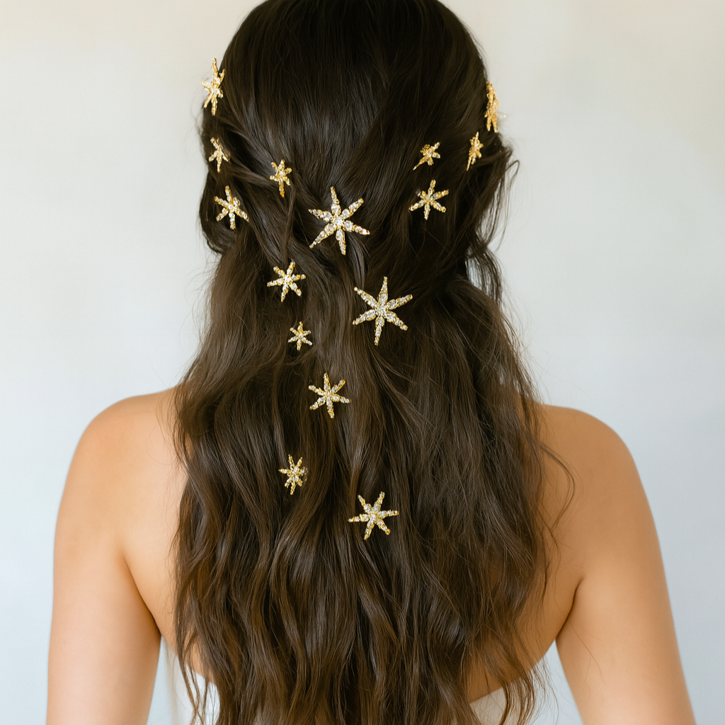 fermagli stelle indossati