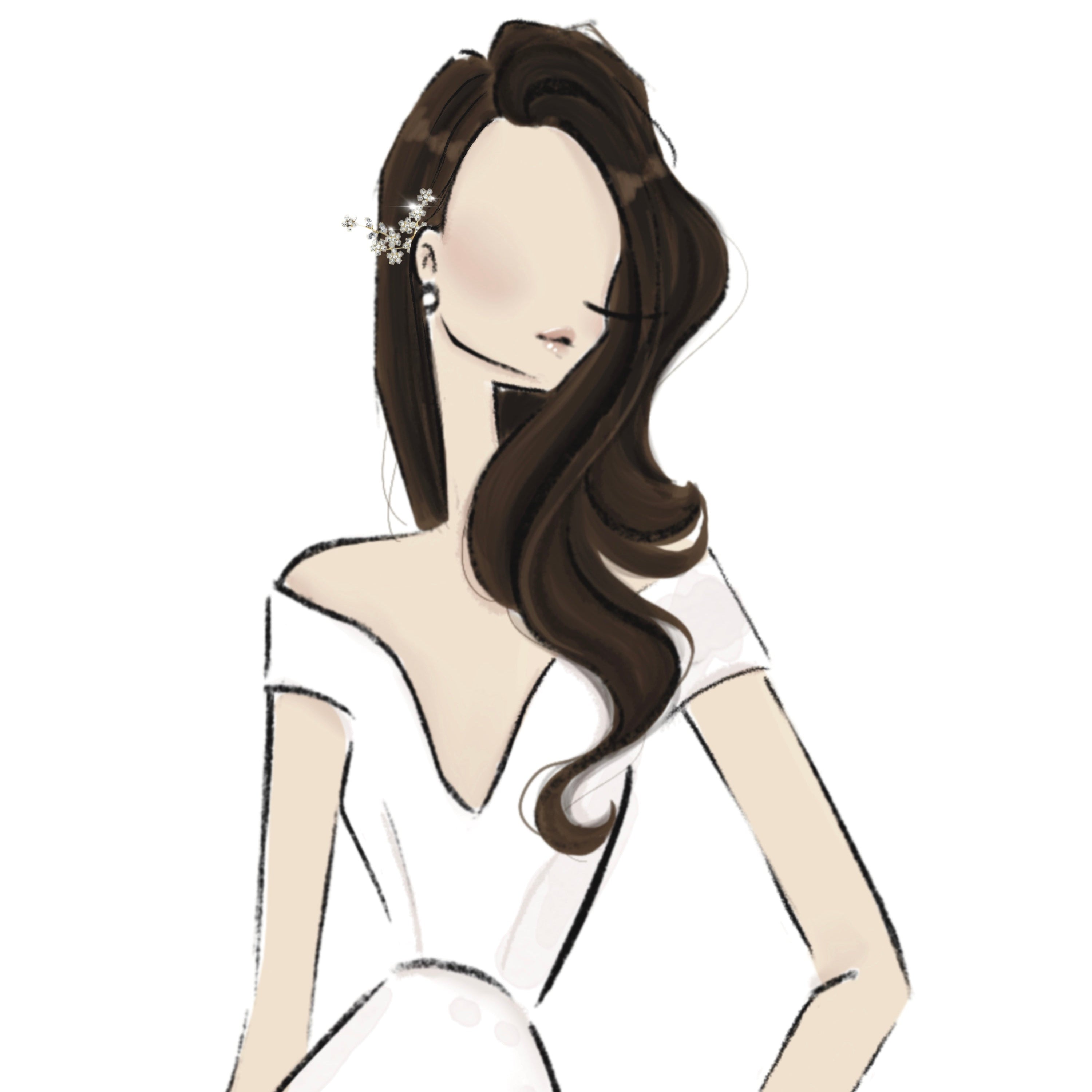 fermaglio per capelli da sposa con fiori e foglie 