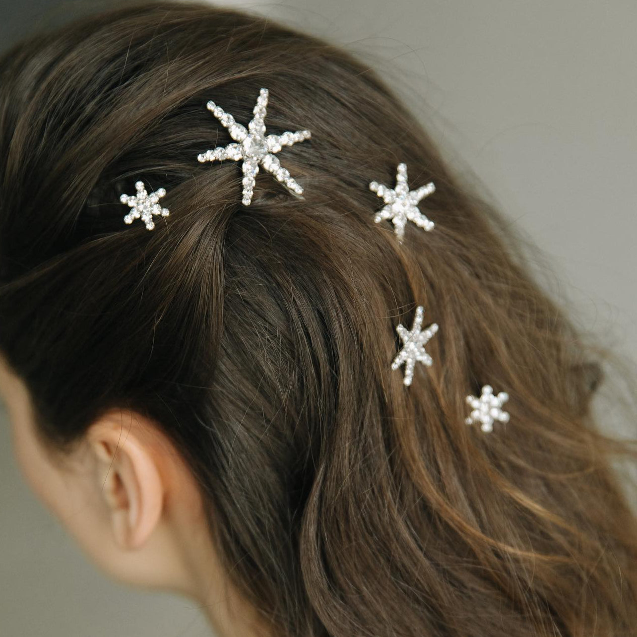 fermagli  da sposa con stelle swarovski