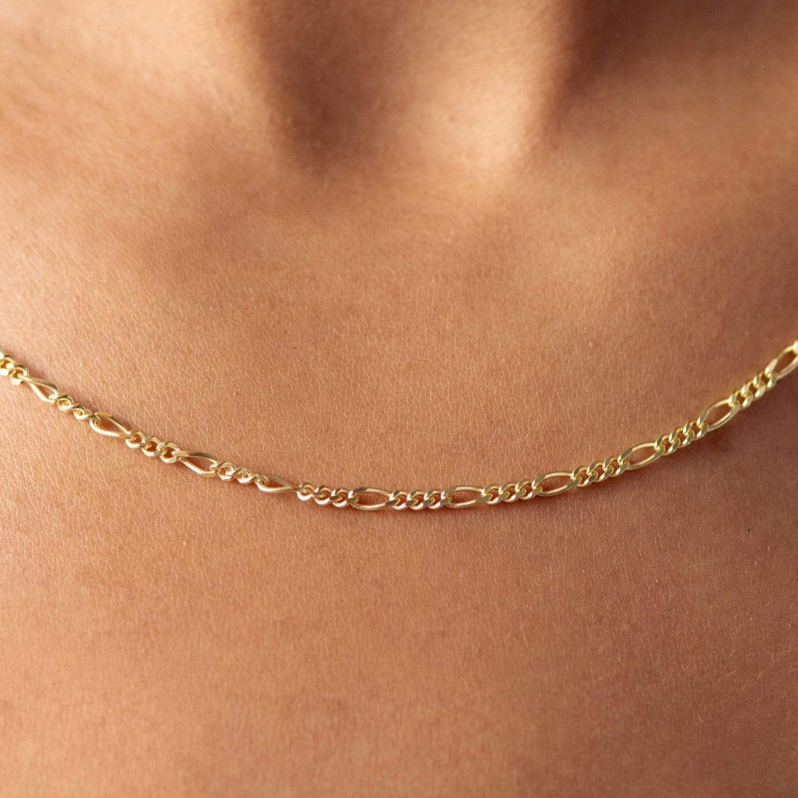 figaro necklace gold