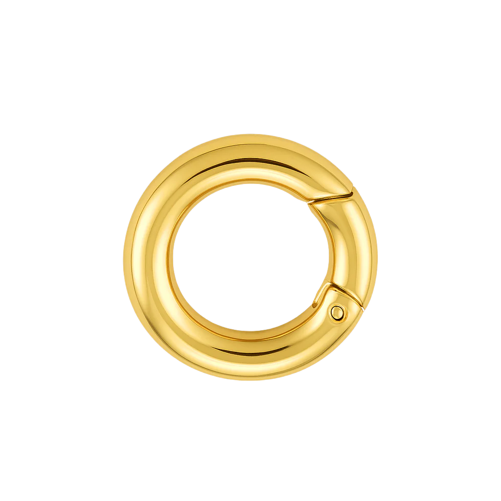 moschettone dorato in argento 925 finitura oro