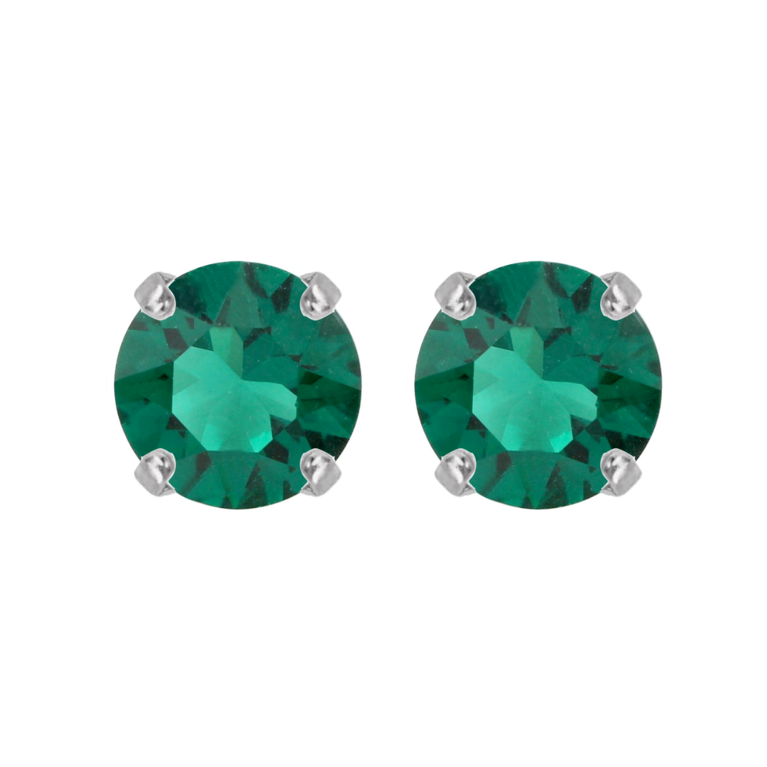 orecchini swarovski a lobo armocromia inverno verde smeraldo