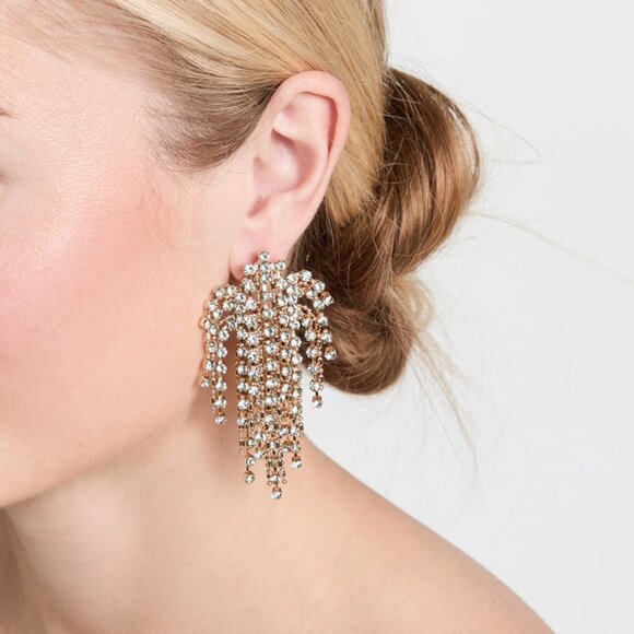 orecchini cascata indossati